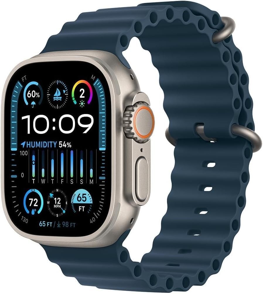 Apple Watch Ultra 2 49mm Titanium Case – GPS / CELL – with Blue Ocean Band