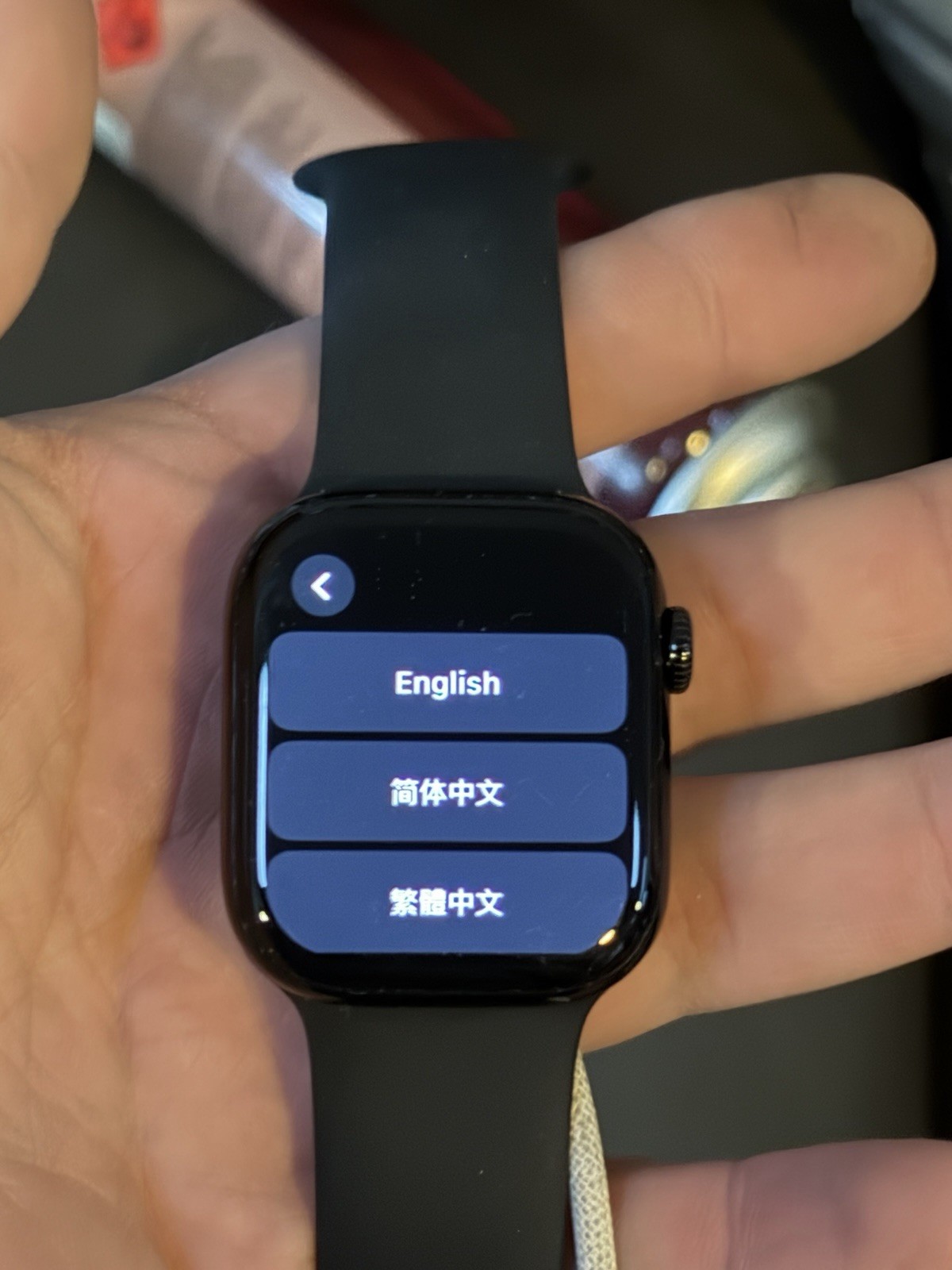 Apple 42mm Black Aluminum Case Silicone Band Smart Watch for iOS