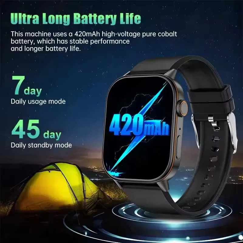 2025 New Outdoor Military GPS Smart Watch 2.01-inch AMOLED Screen BT Call 178+ S
