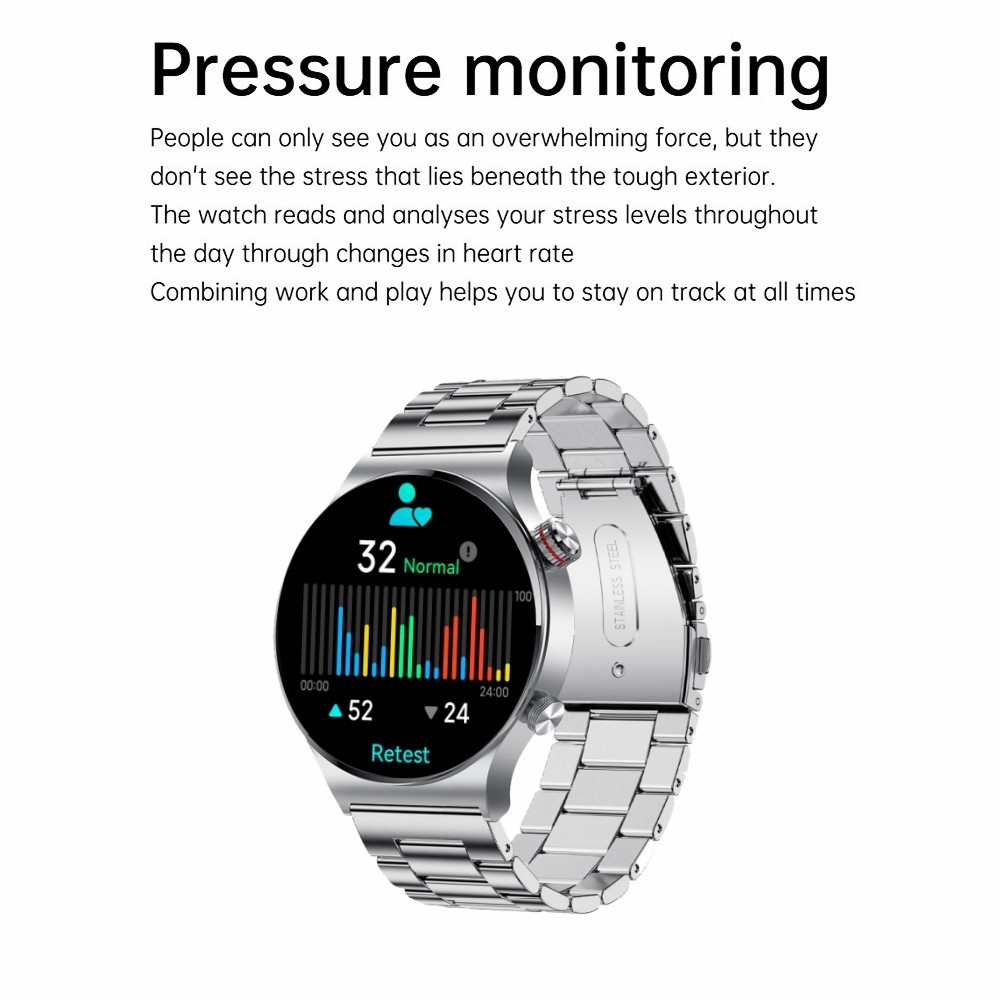 Smartwatch Men Bluetooth Call Heart Rate Sleep Fitness Tracker NFC Smart Watch