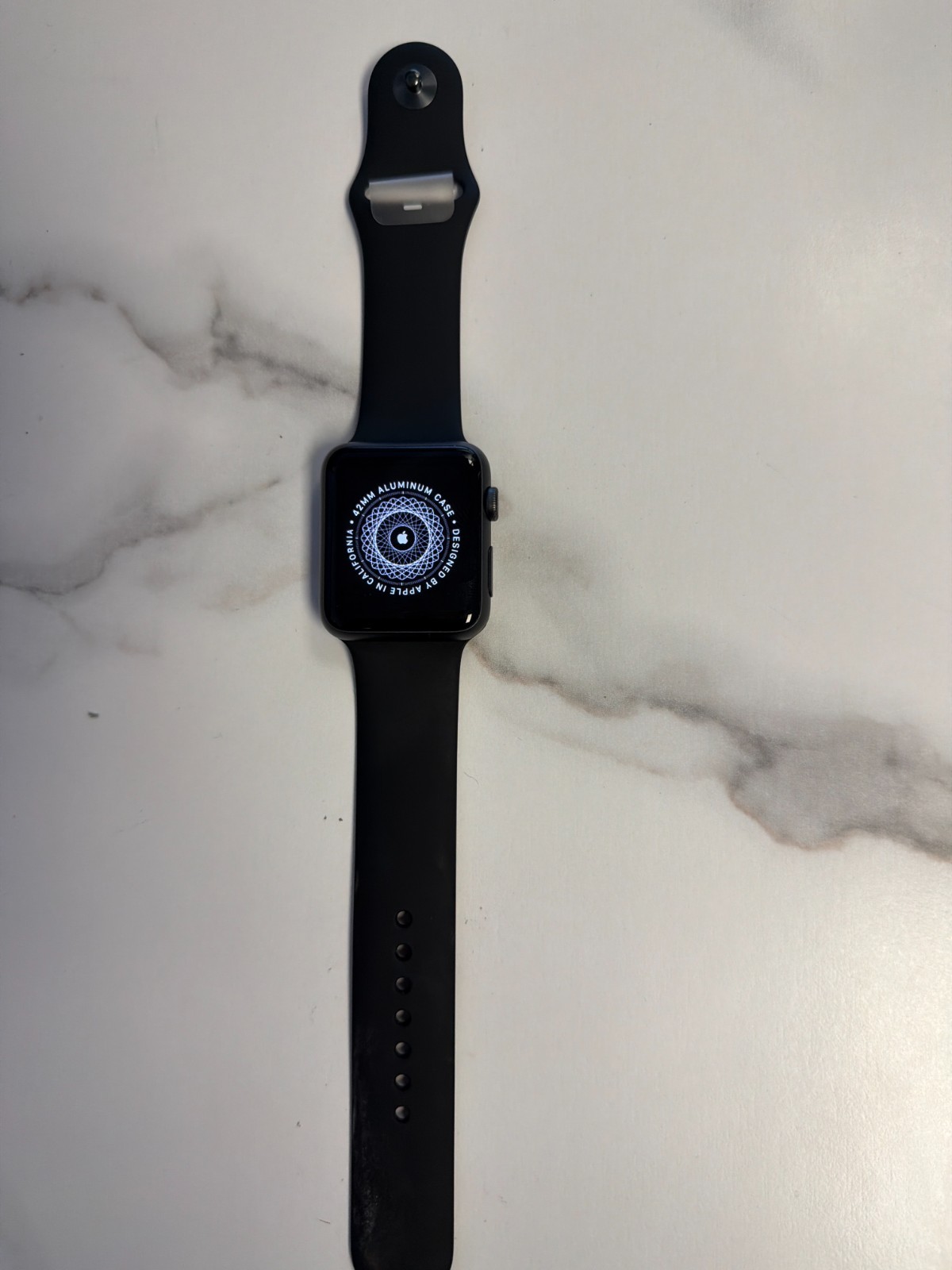 Apple Watch Series 1 42mm Space Gray Aluminum Case Black Sport Band – MP032LL/A