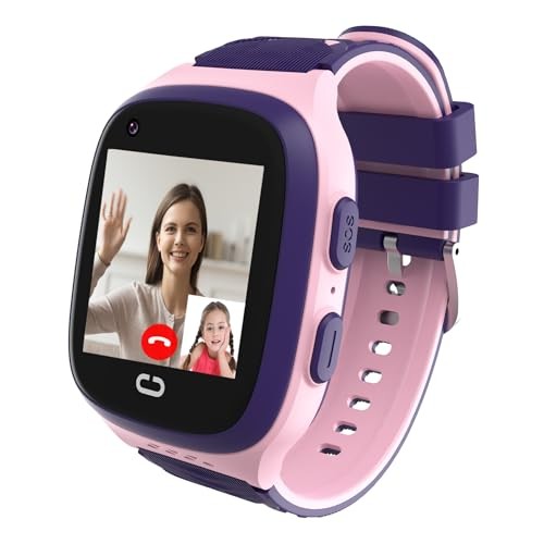4G Kids Smart Watch Girls with GPS Tracker Location Video Call Cell Phone SOS