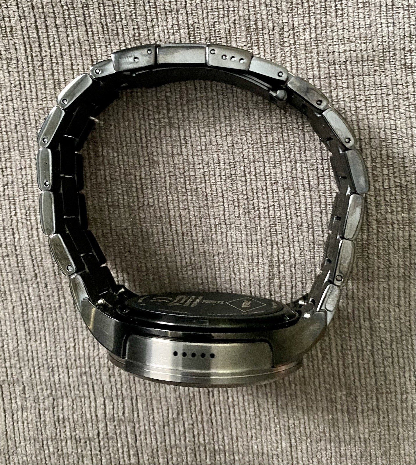 Fossil Q 46mm Black SS Smartwatch Android Wear Bluetooth Touch 4GB, NEVER WORN
