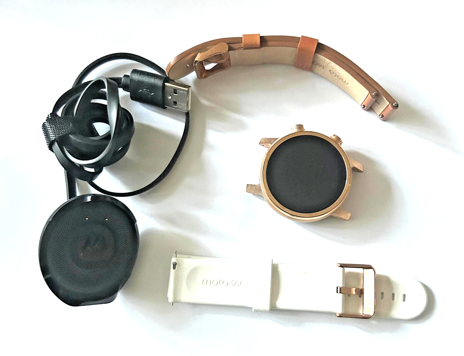 Motorola Moto 360 3rd Gen M350FS19 Rose Gold Smartwatch Wear OS