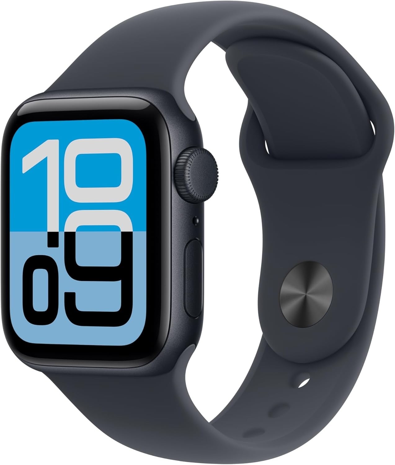 Apple Watch SE (2022) 40mm Midnight Aluminum Case with Sport Band, M/L (GPS)…