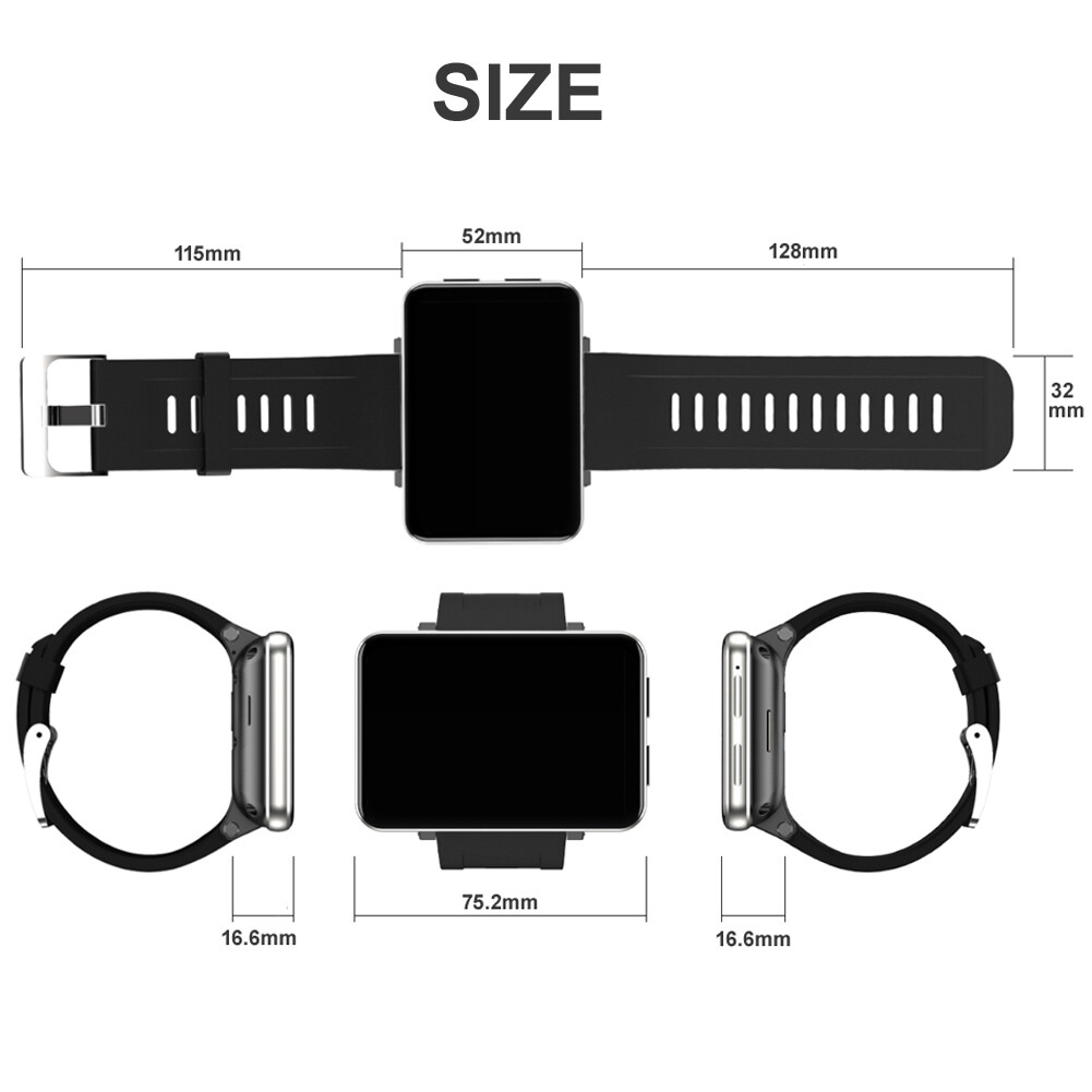 Smart Watch 4G Unlocked Phone Android 3GB 32GB Camera Smartwatch Handsfree Call