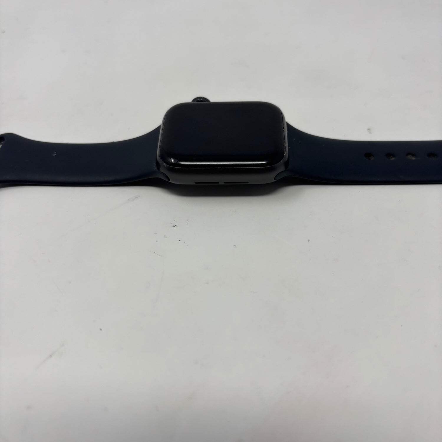 Unlocked Apple Watch SE 1st Gen 41MM Space Gray Aluminum Anchor Blue Sport Band