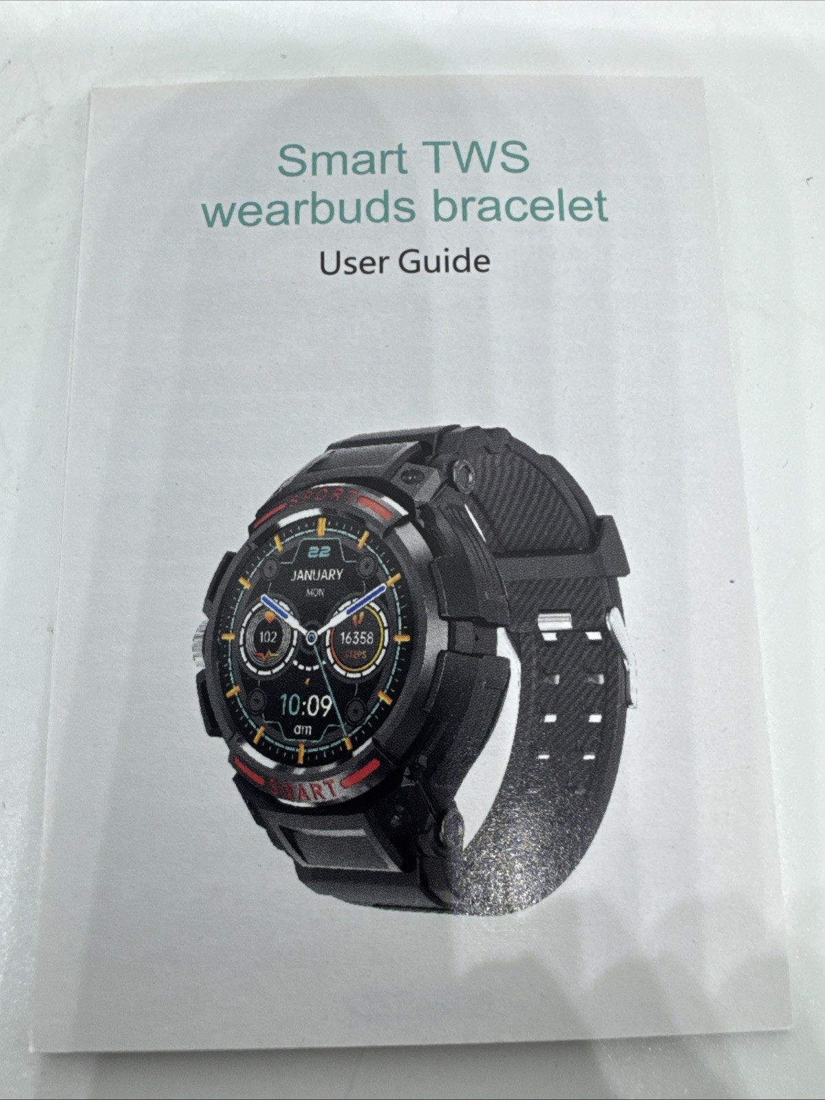 Military Smart Watch For Men Color Black With Plastic Straps-Brand New-US Seller