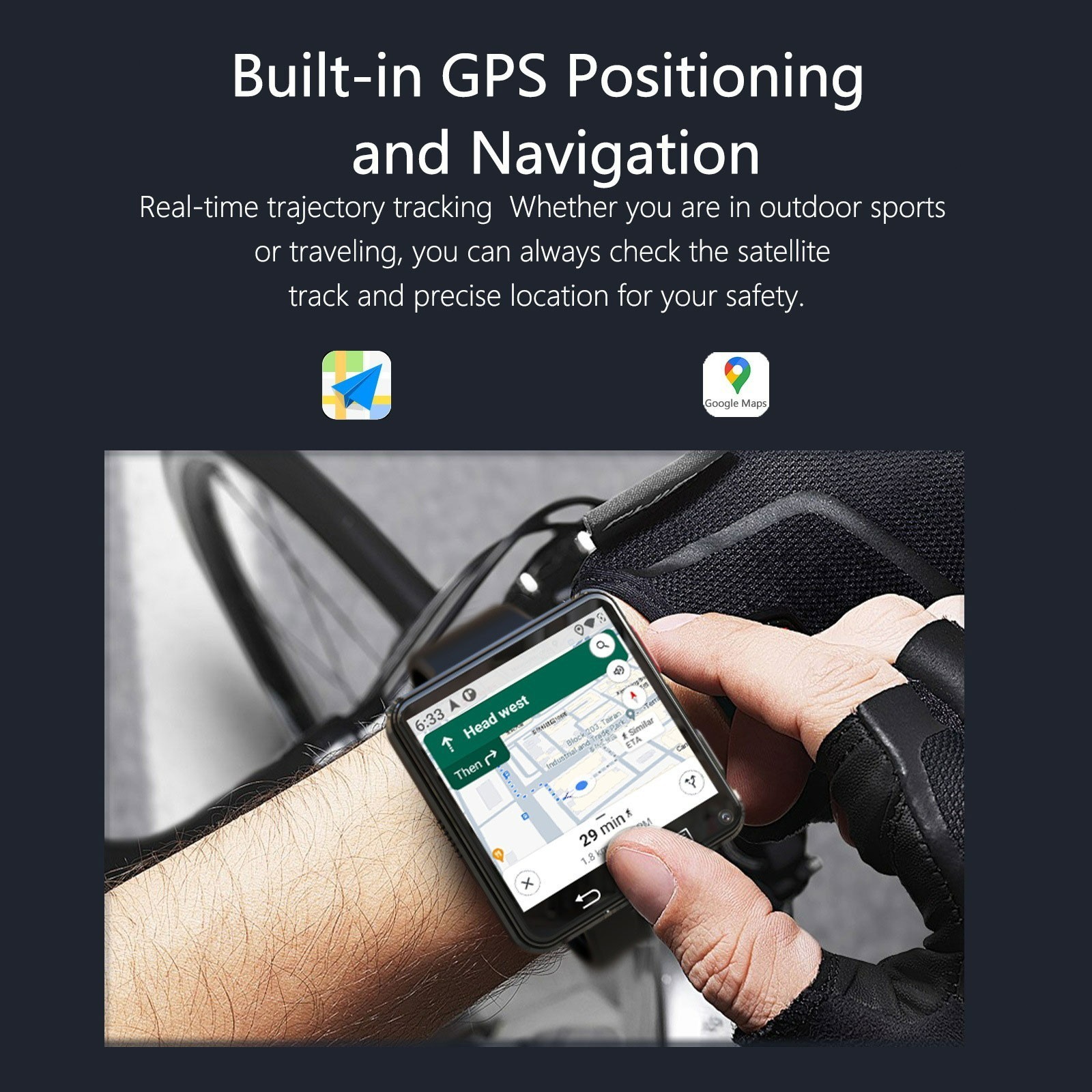 2.64″ 4+64GB Larger Screen 4G Smart Watch Android 11 Dual Camera WIFI