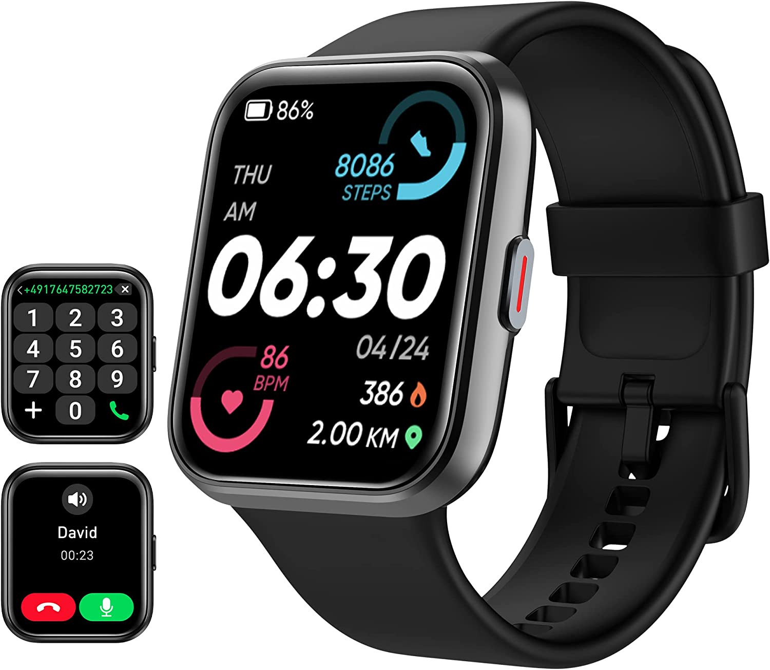 Smart Watch for Men/Women Android & Iphone, Alexa Built-In, 1.8″ Touch Screen Fi