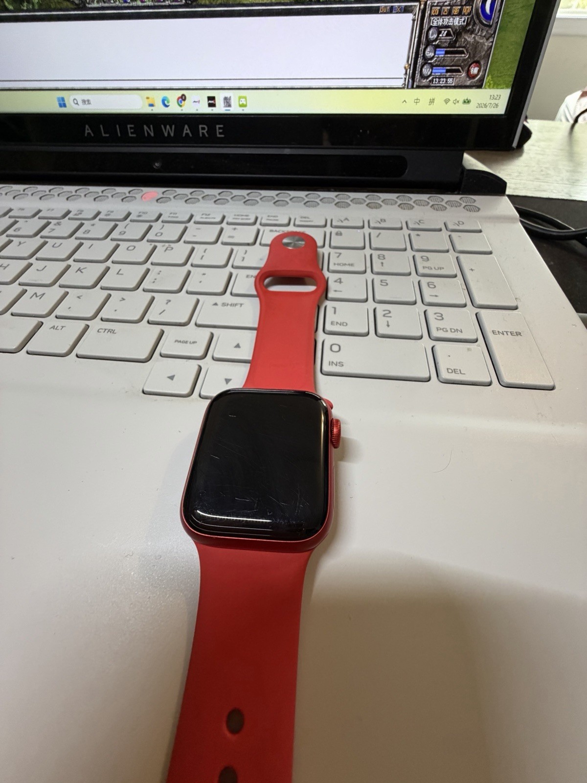 Apple Watch Series 6 GPS 40mm 32GB Red Aluminum Case w/ Red Silicone Band