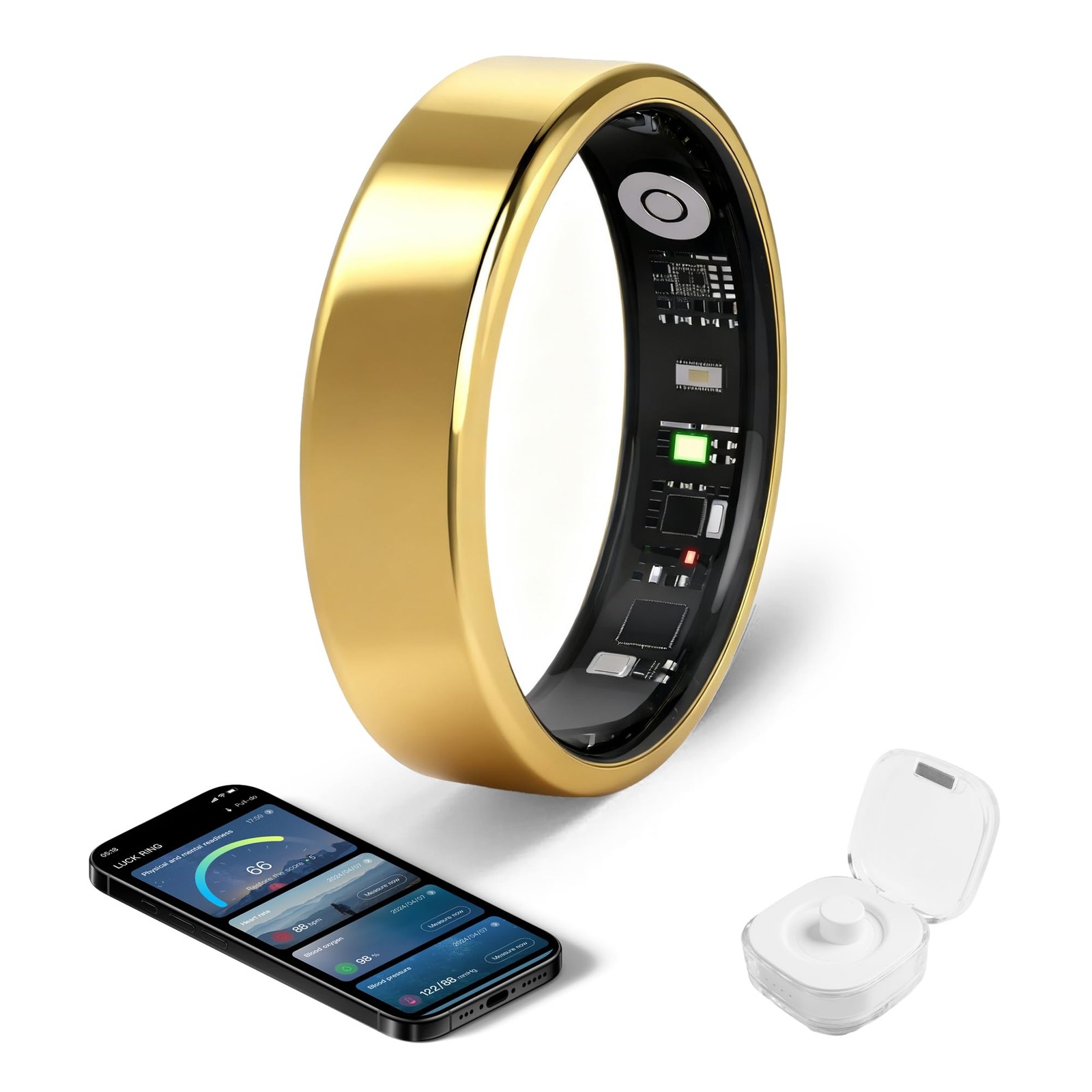 lumthou Smart Ring Free Heart Rate SpO2 Sleep Tracker | No Subscription | IP…