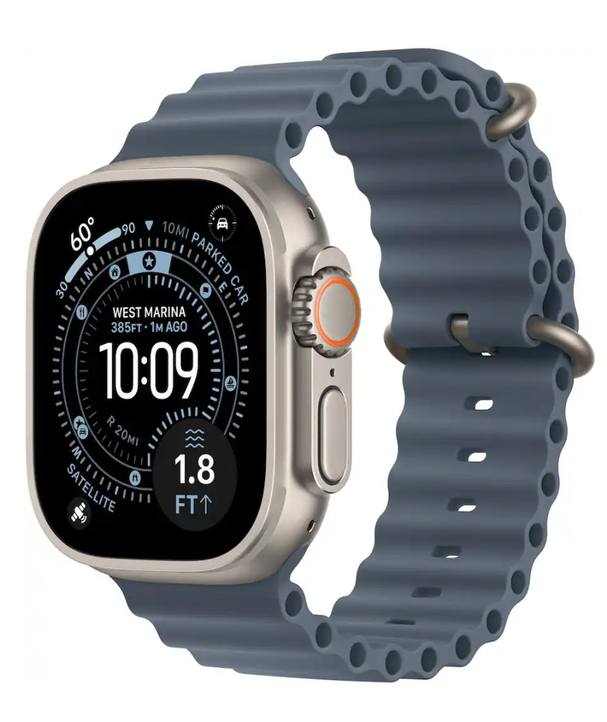 Apple Watch Ultra 2 (GPS + LTE) 49MM Natural Titanium – Anchor Blue Ocean Band