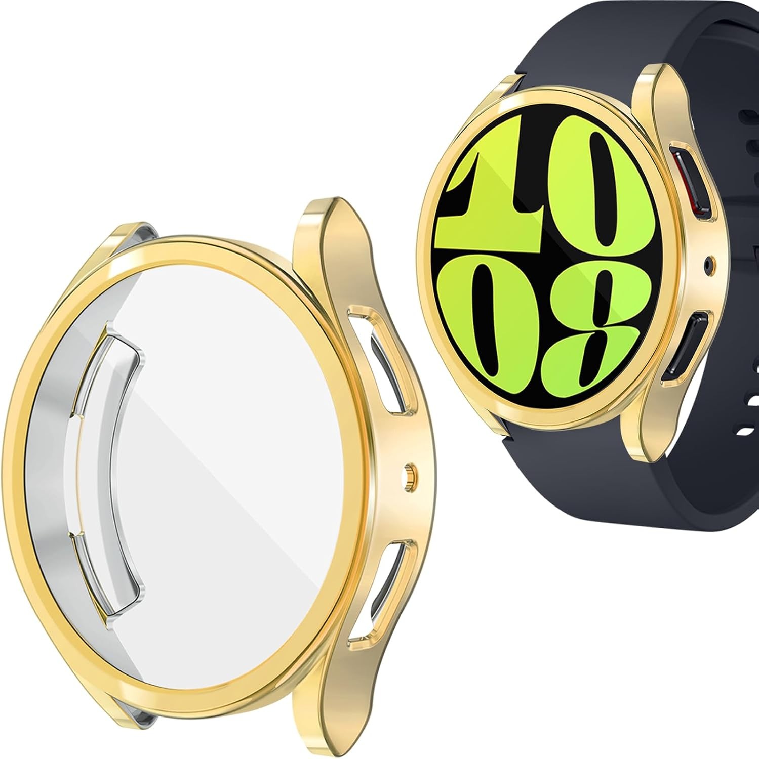 Screen Protector Case for Galaxy Watch 6 44mm Flexible Soft TPU Cover