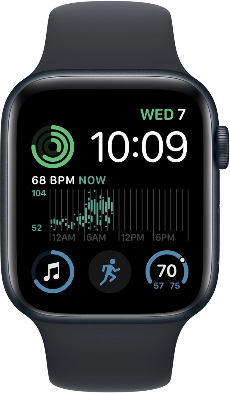 Apple Watch Series SE 2nd Gen GPS+LTE 44mm Midnight Aluminum Case & Sport Band