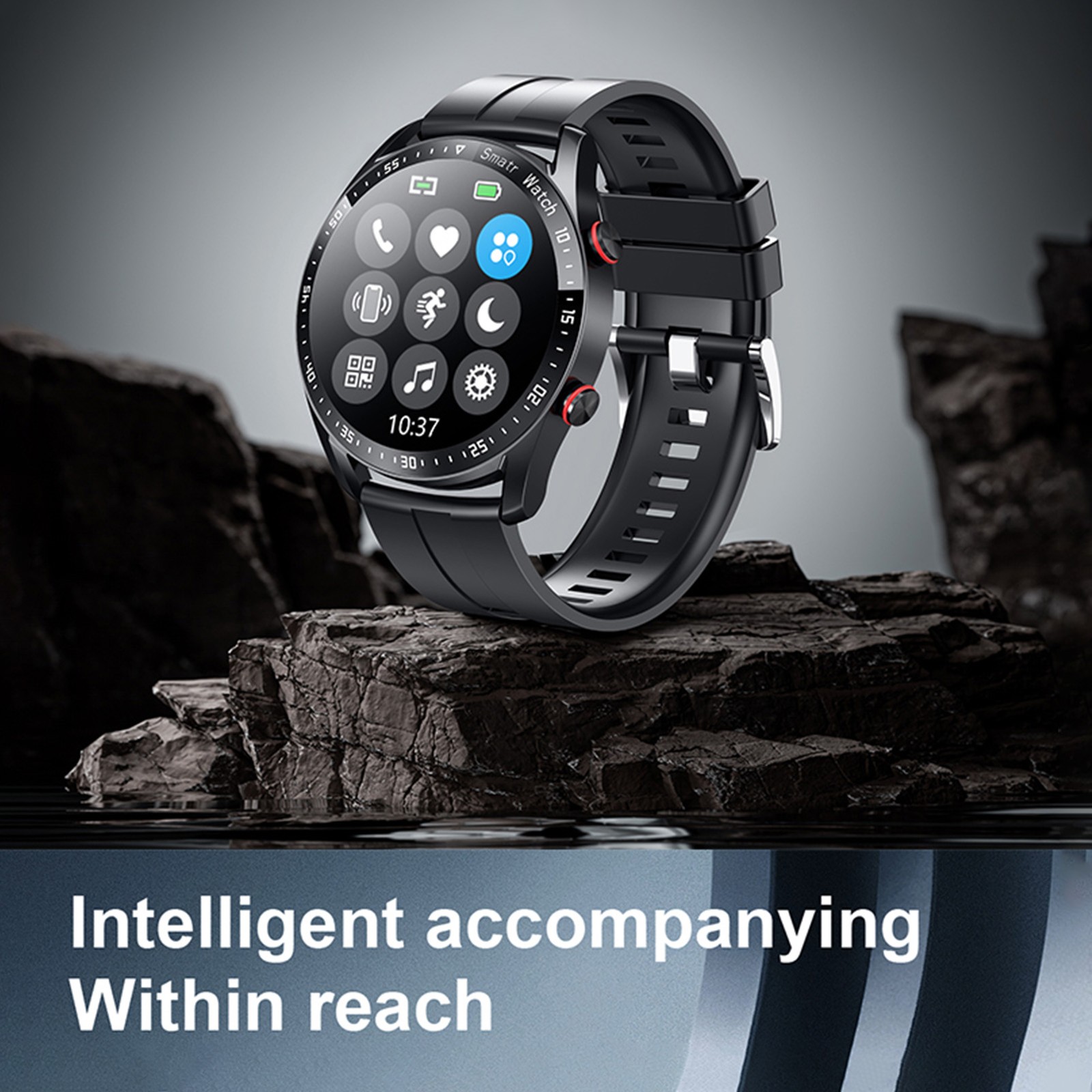 Smart Sports Watch With 1.52 Inch Screen BT Call Health Monitoring Multi-Sp AUNC