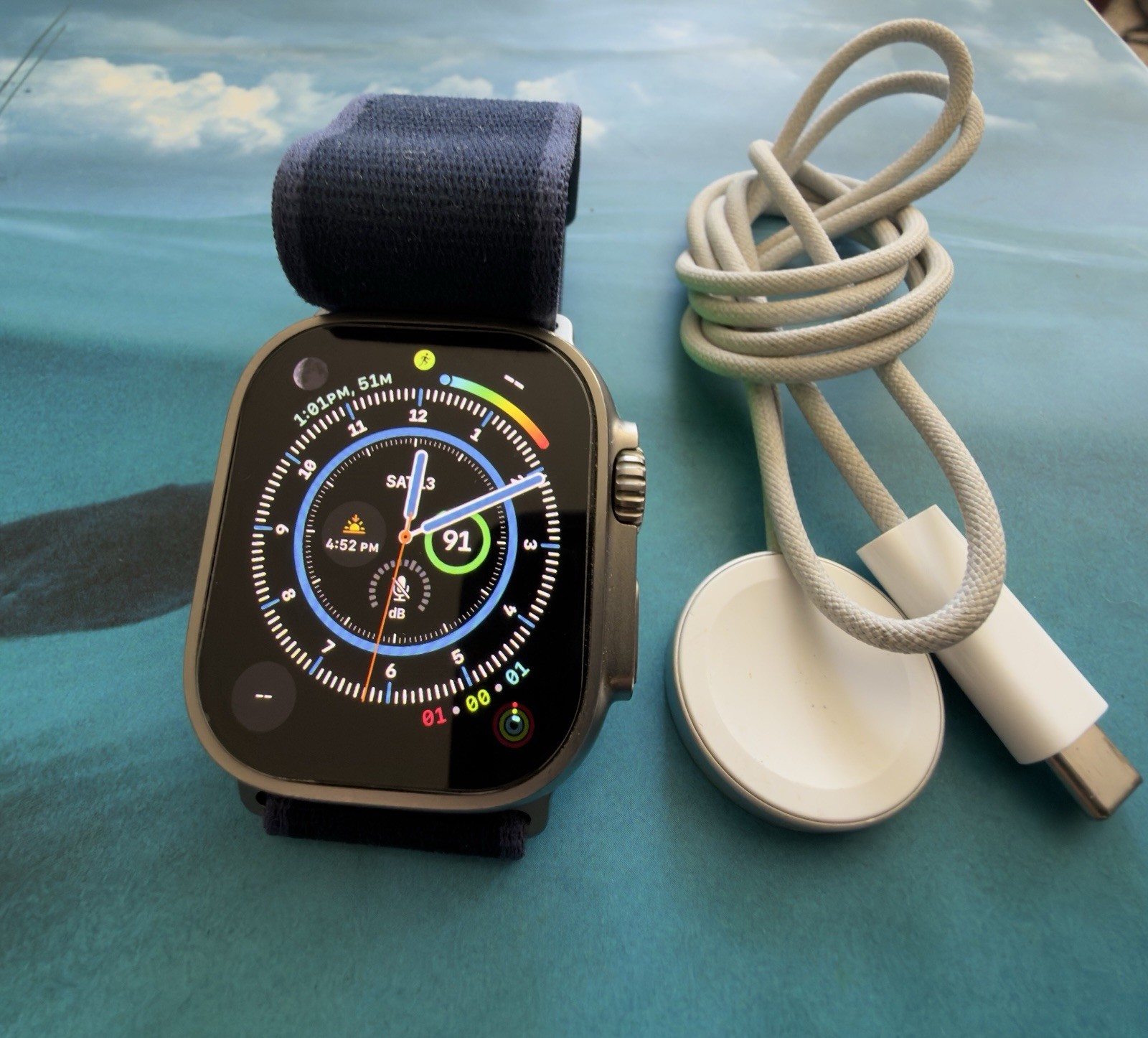 Apple Watch Ultra 1 Unlocked with Genuine Apple Trail Loop Band