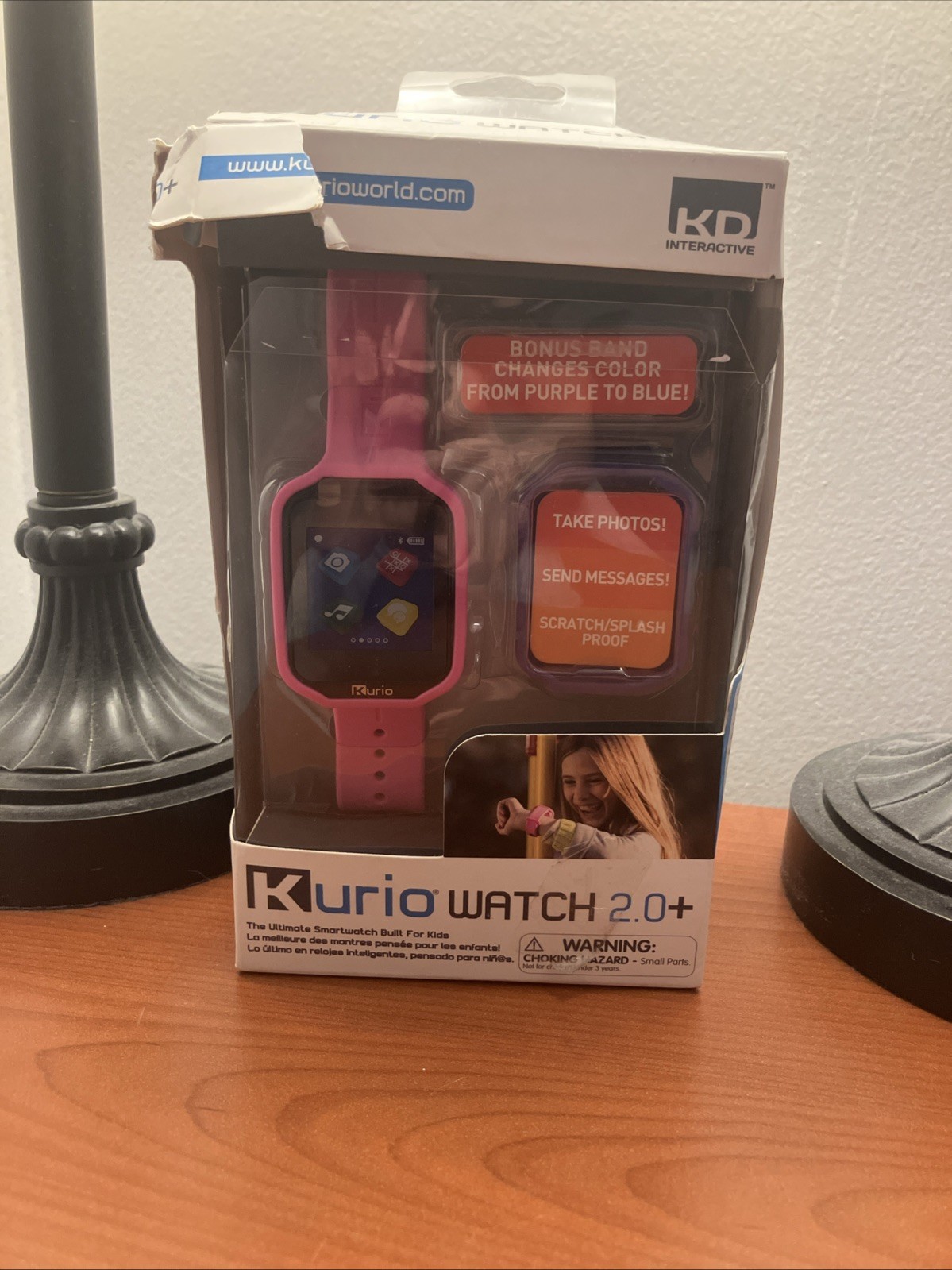 Kurio watch2.0 Ultimate Smartwatches Built For Kids With 2 Bands, Pink,Wrap Box
