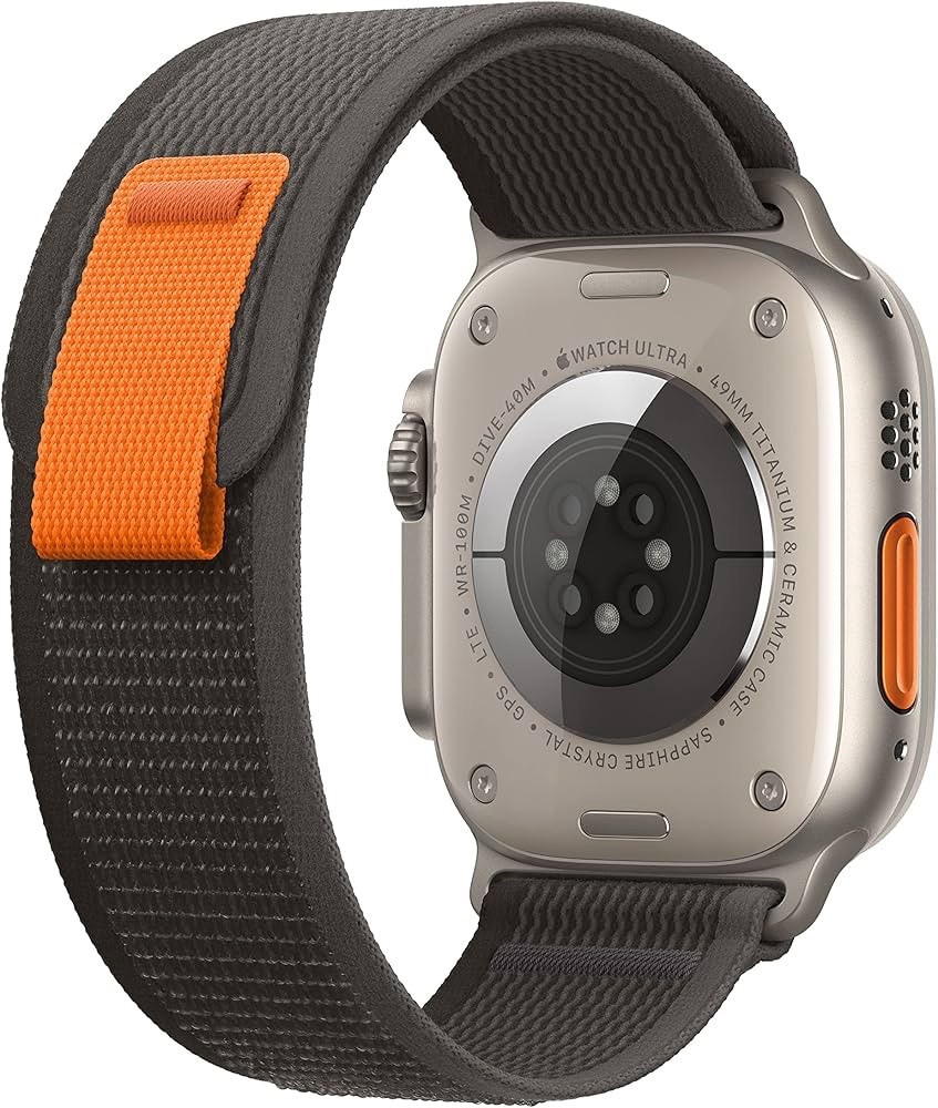 Apple Watch Ultra 49mm Titanium (Cellular) Black/Gray Trail Loop S/M – Sealed