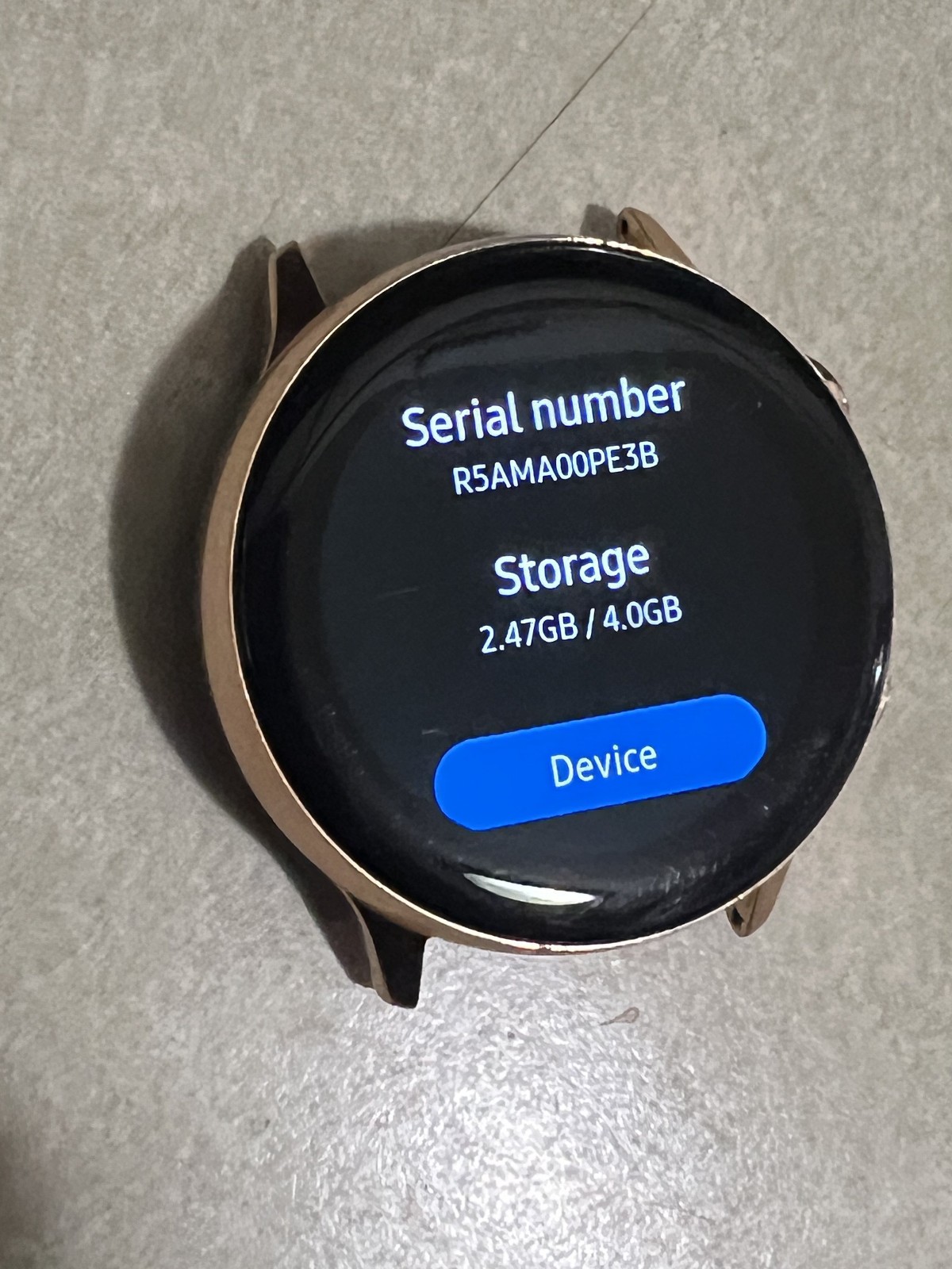 Samsung SM-R500NZDCXAR Galaxy Active 40mm Rose Gold – No Bands – GOOD