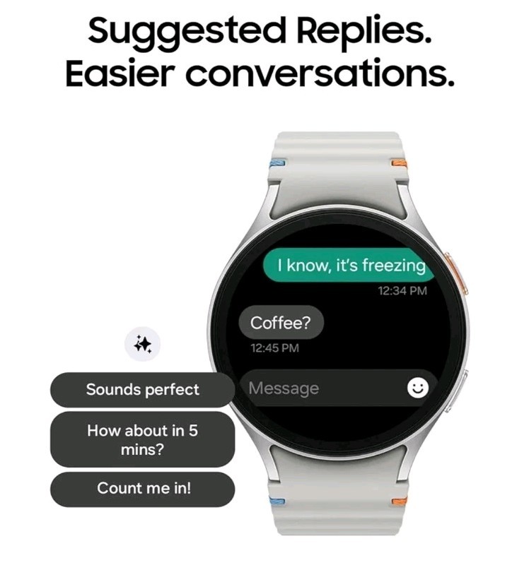 Samsung SM-L310NZSAXAA Galaxy Watch7 Smart Watch Silver Heart Rate Mon SEE NOTES