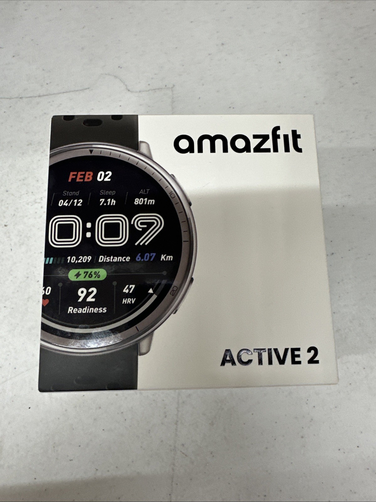 Amazfit Active 2 44mm Fitness Smart Watch with Leather Band BRAND NEW SEALED!