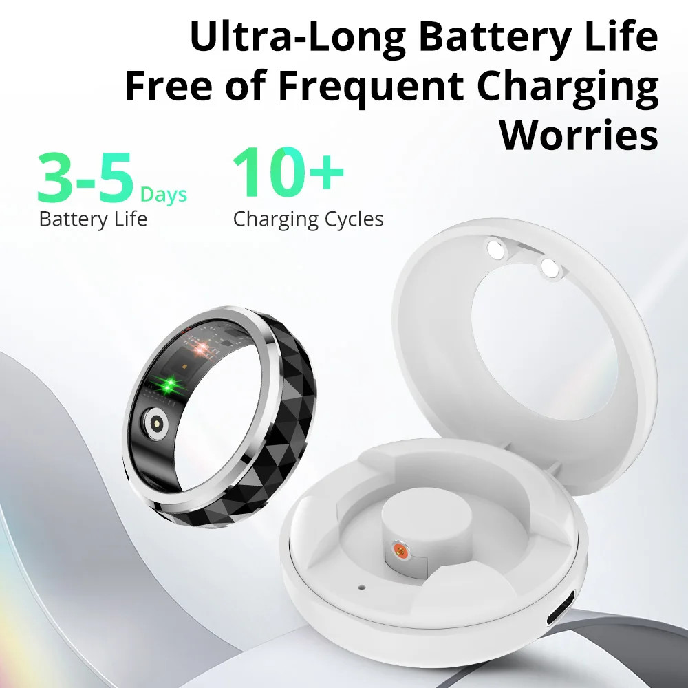 COLMI R11 Smart Ring, Fidget Spinner for Anxiety Relief Health Monitor 5ATM