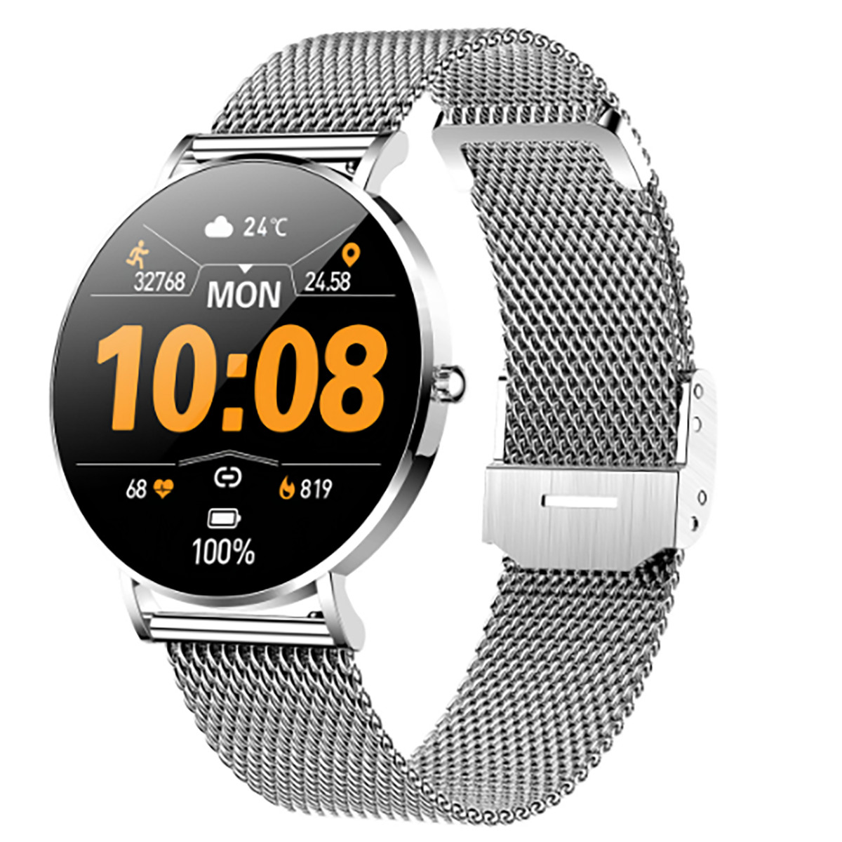 AMOLED Smart Watch Women for Android & iPhone, Fitness Watch with Bluetooth Call