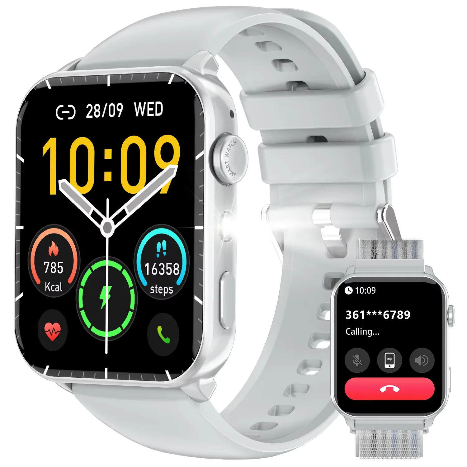 Blackview R30 Max Smartwatch Bluetooth Call Flashlight 1.91″ HD Screen Men