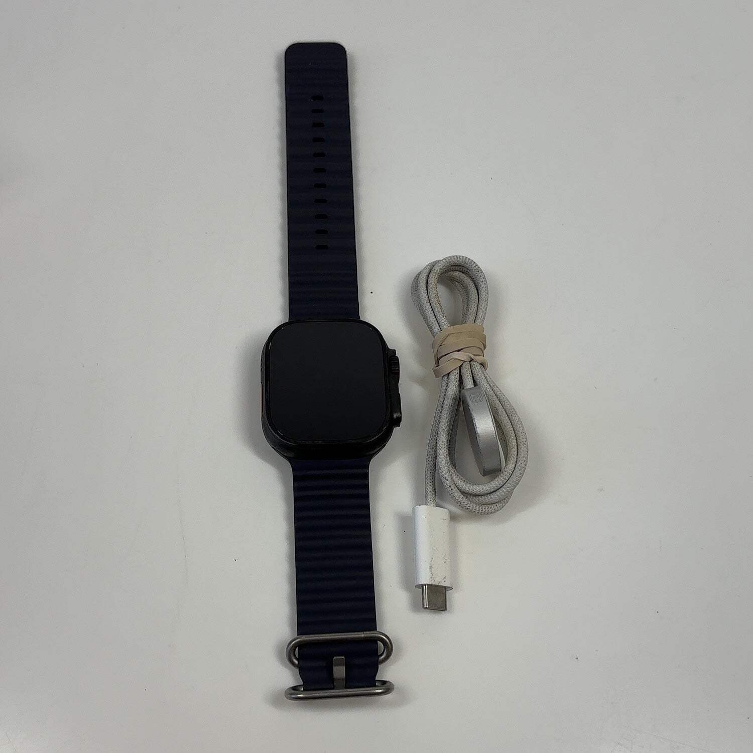 GPS Only Apple Watch Ultra 3 49MM Black Anchor Blue Ocean Band