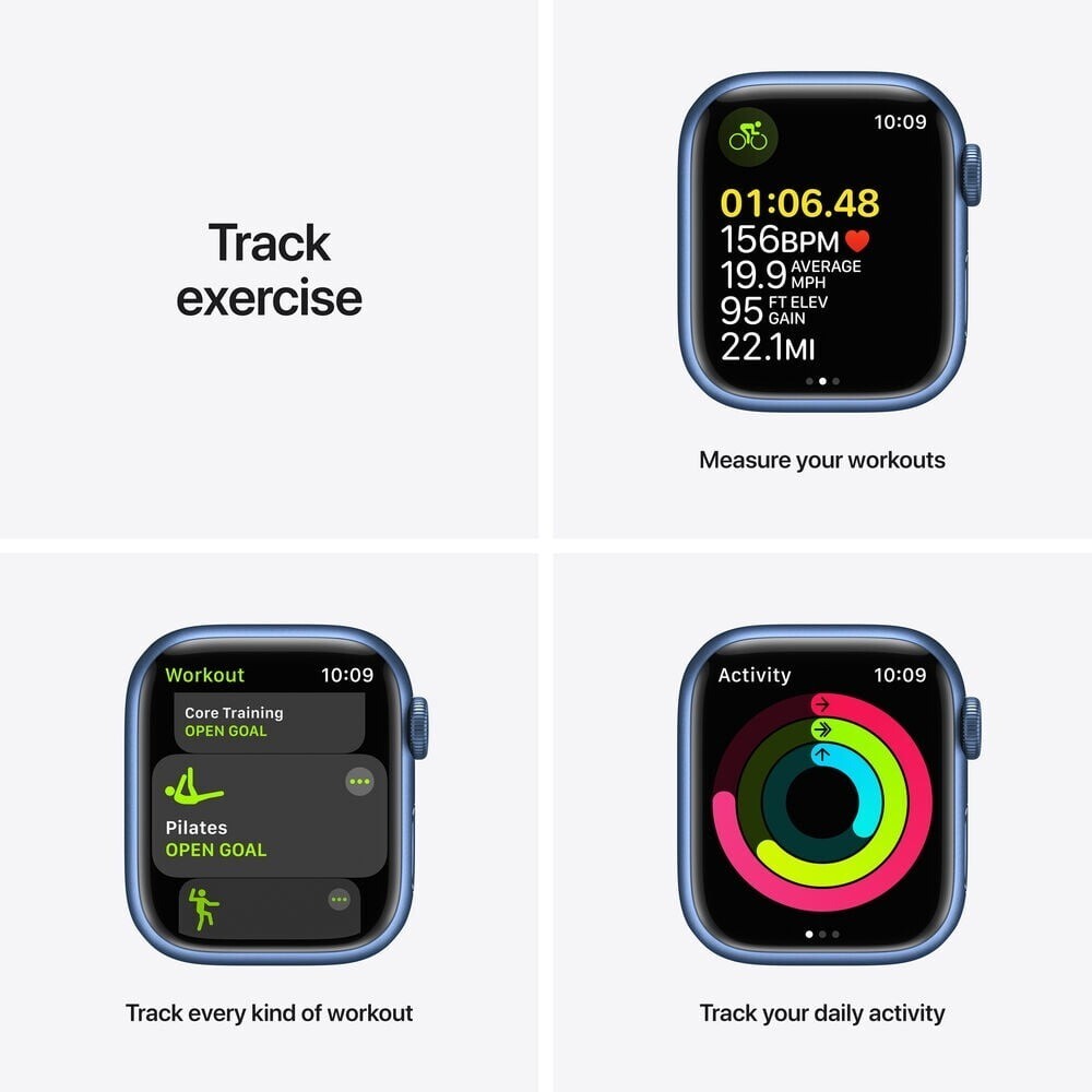 Apple Watch Series 7 41mm 45mm Wi-Fi + GPS + Cellular Smartwatch – All Colors