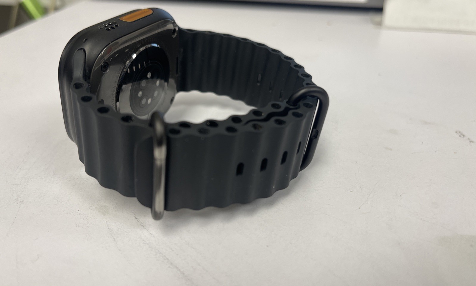 Apple Watch Ultra 2 49mm Unlocked Titanium w/ Black O/S Ocean Band MX4P3LW/A