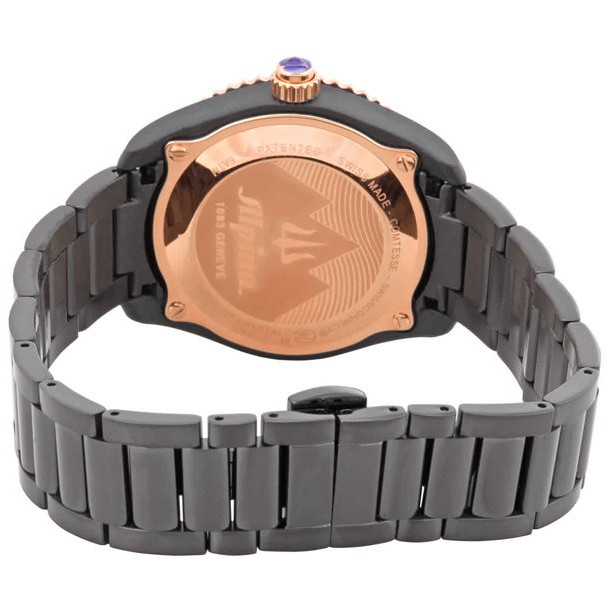 Alpina Black Dial Ladies Stainless Steel Horological Watch AL-281BY3V4B No box