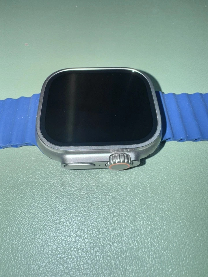 Apple Watch Ultra 2 [GPS + Cellular, 49mm] Titanium Case with Blue Ocean Band