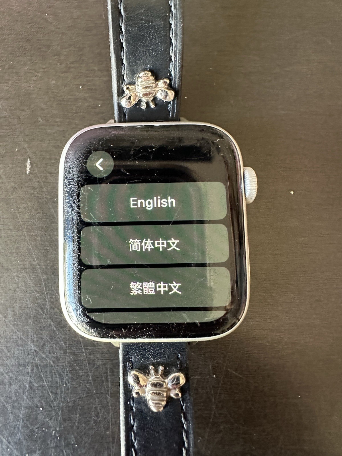🍎 Apple Watch Series 4 44mm Aluminum Ceramic Case Leather Bee Band GPS 🍎