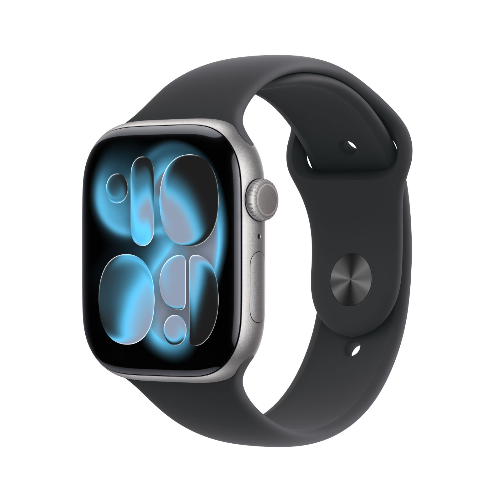 Apple Watch Series 11 GPS 46mm Space Gray Aluminum Case with Black Sport Band