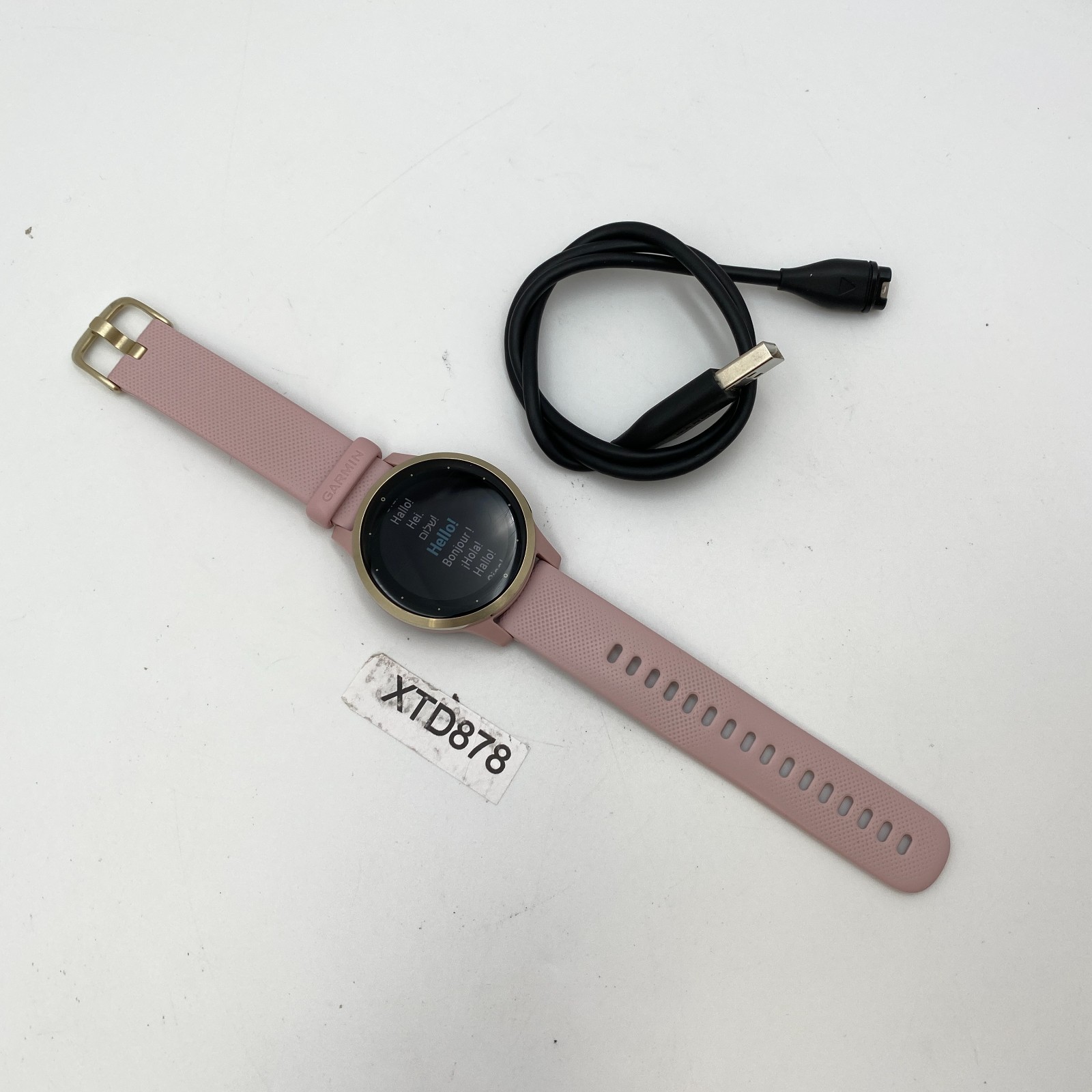Garmin Vivoactive 4S – 40mm Light Gold – Fitness GPS Smartwatch – Fair Condition