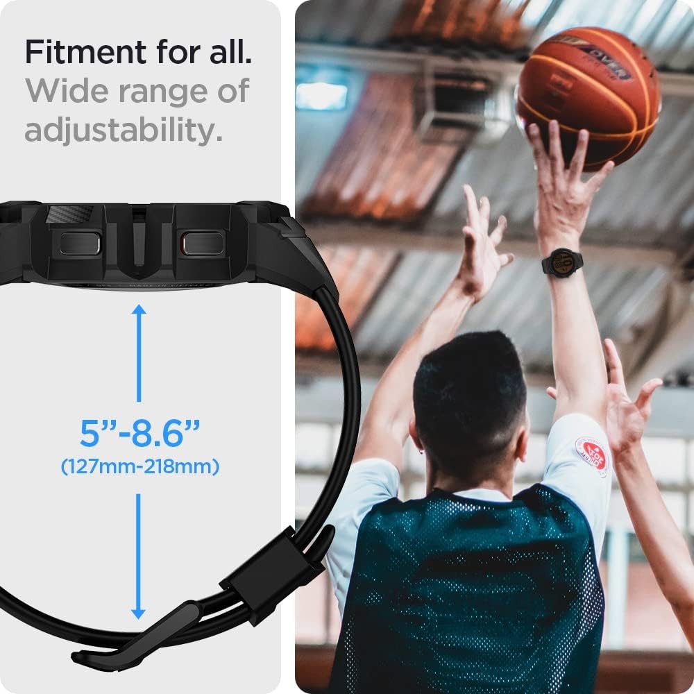 Samsung Galaxy Watch FE (2024) & 5 40mm Black Rugged Armor Pro Case