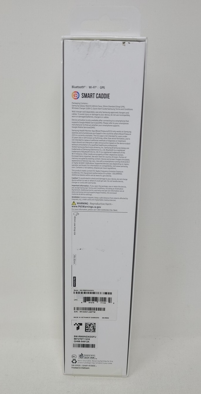 Samsung Galaxy Watch 5 Golf Edition SM-R900 40mm Gray Bezel with Two-Tone Band