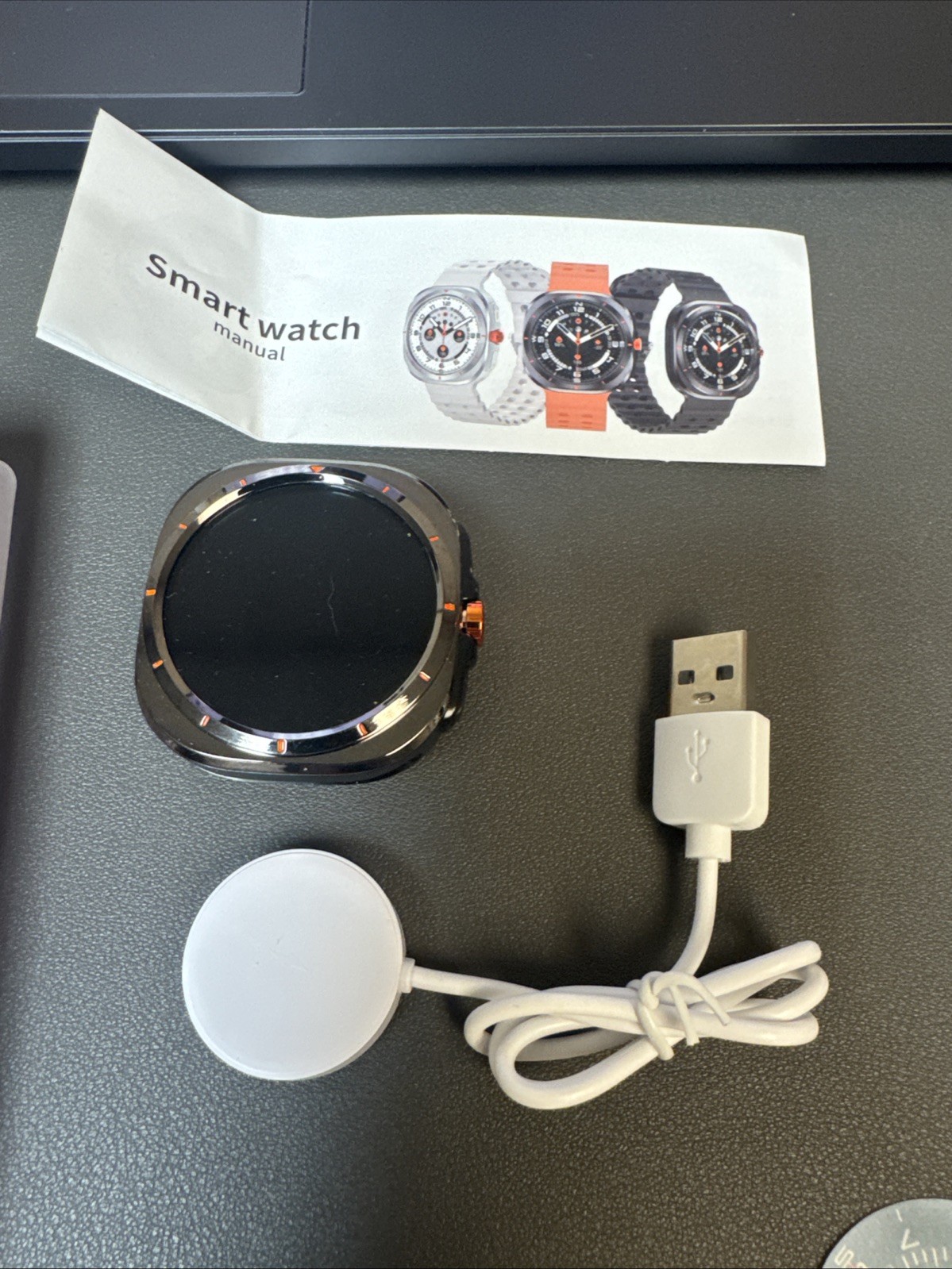 Laxasfit GT7 ULTRA ProSmart Watch HD Bluetooth Orange and Black