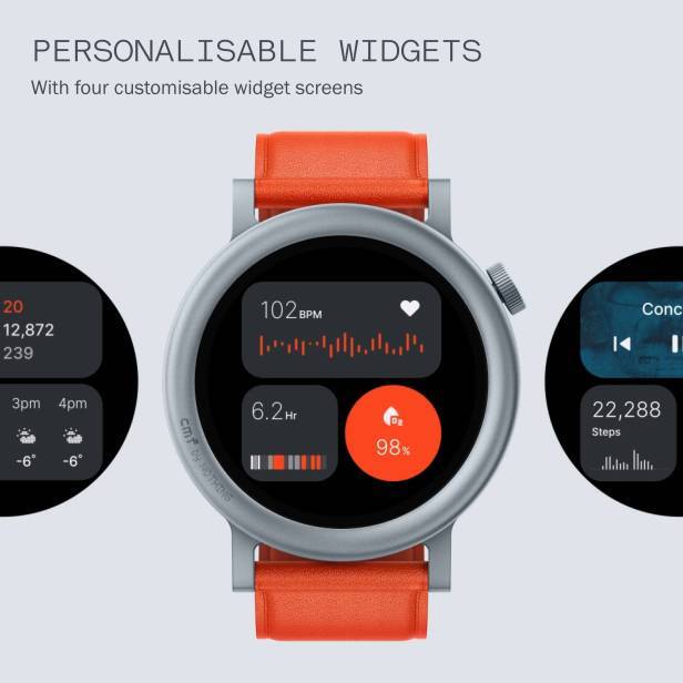 CMF by Nothing Watch Pro 2-1.32″ AMOLED-3D warmup guide-GPS Smartwatch-Dark Grey
