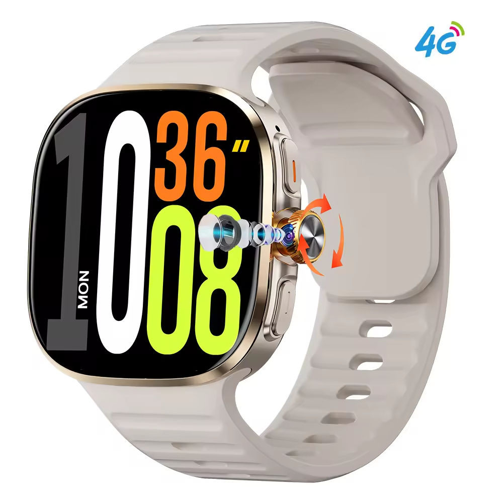 2026 Android Smart Watch SIM Card GPS WiFi Rotating Camera AMOLED Phone Watch