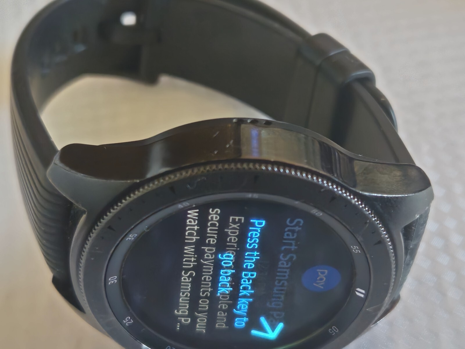 Samsung Galaxy Watch SM-R810 42mm Midnight Black Stainless Steel GPS. Read!!