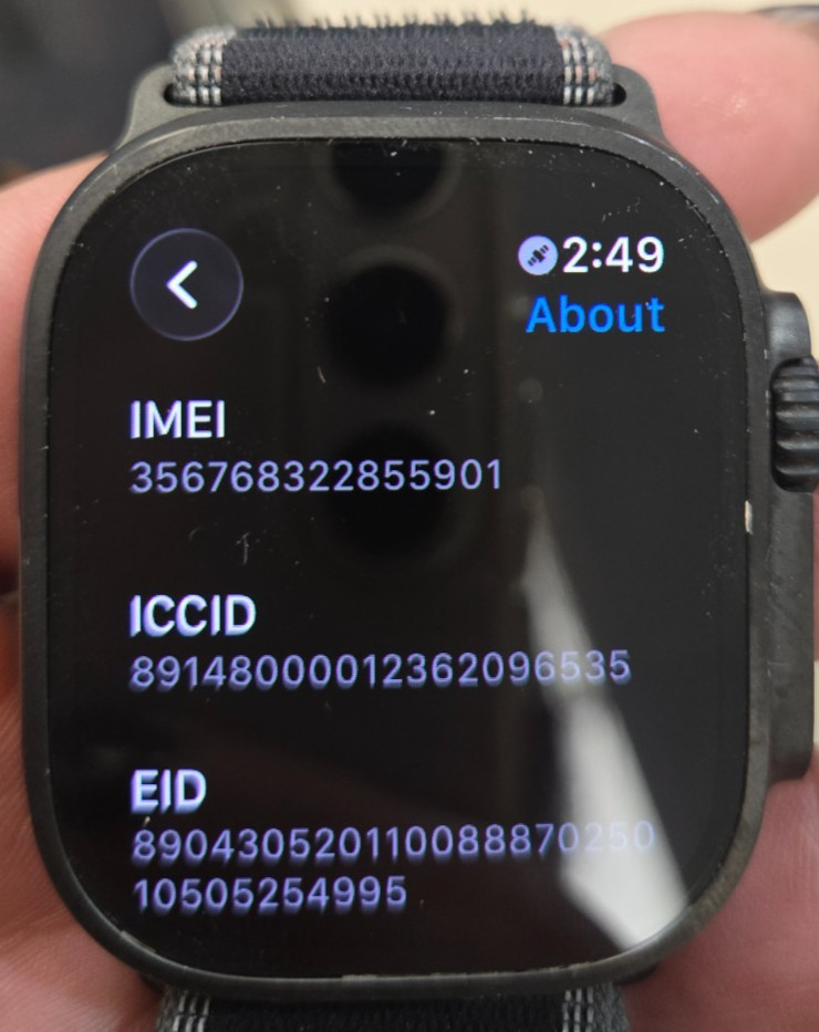 Apple Watch Ultra 3 49MM Natural BLACK MF1H4LW/A (VERIZON)