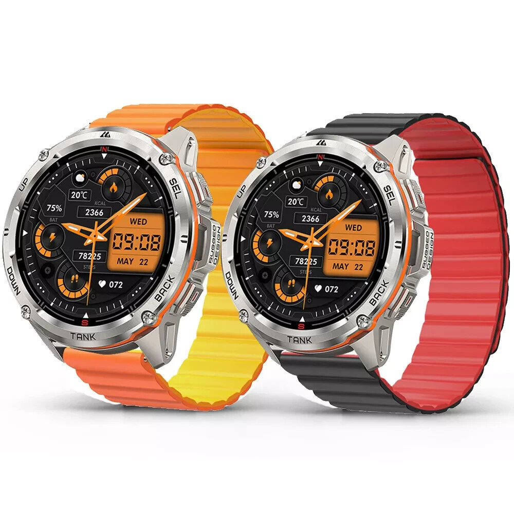 2024 KOSPET TANK T3 Ultra Smart Watch Men GPS Smart Watch With Magnetic Strap