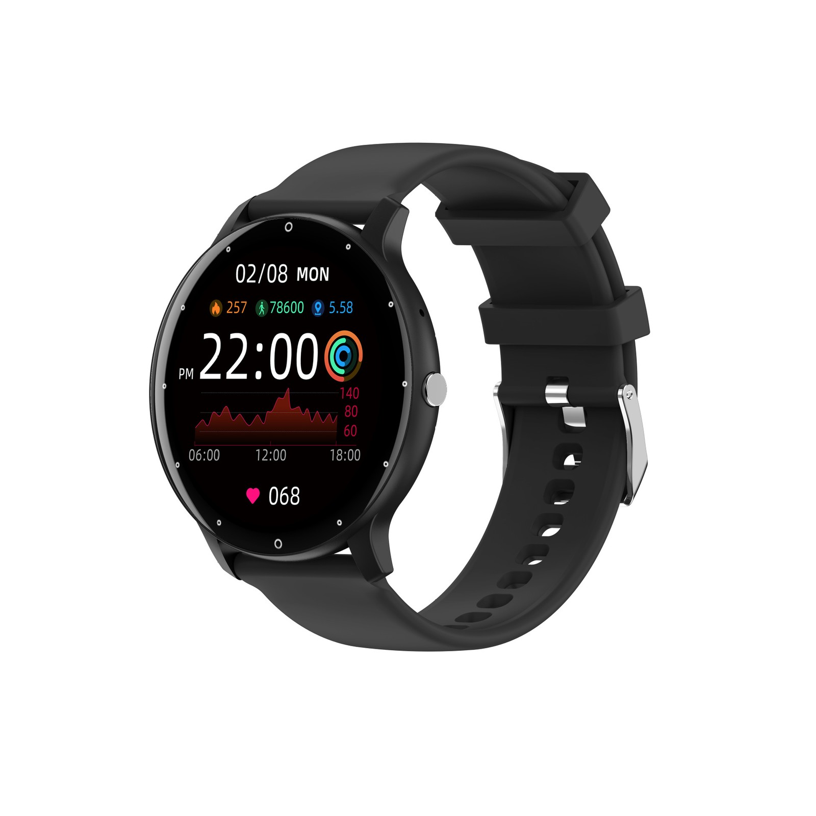 1.28inch ZL02D smartwatch waterproof AI voice heart rate health monitoring watch