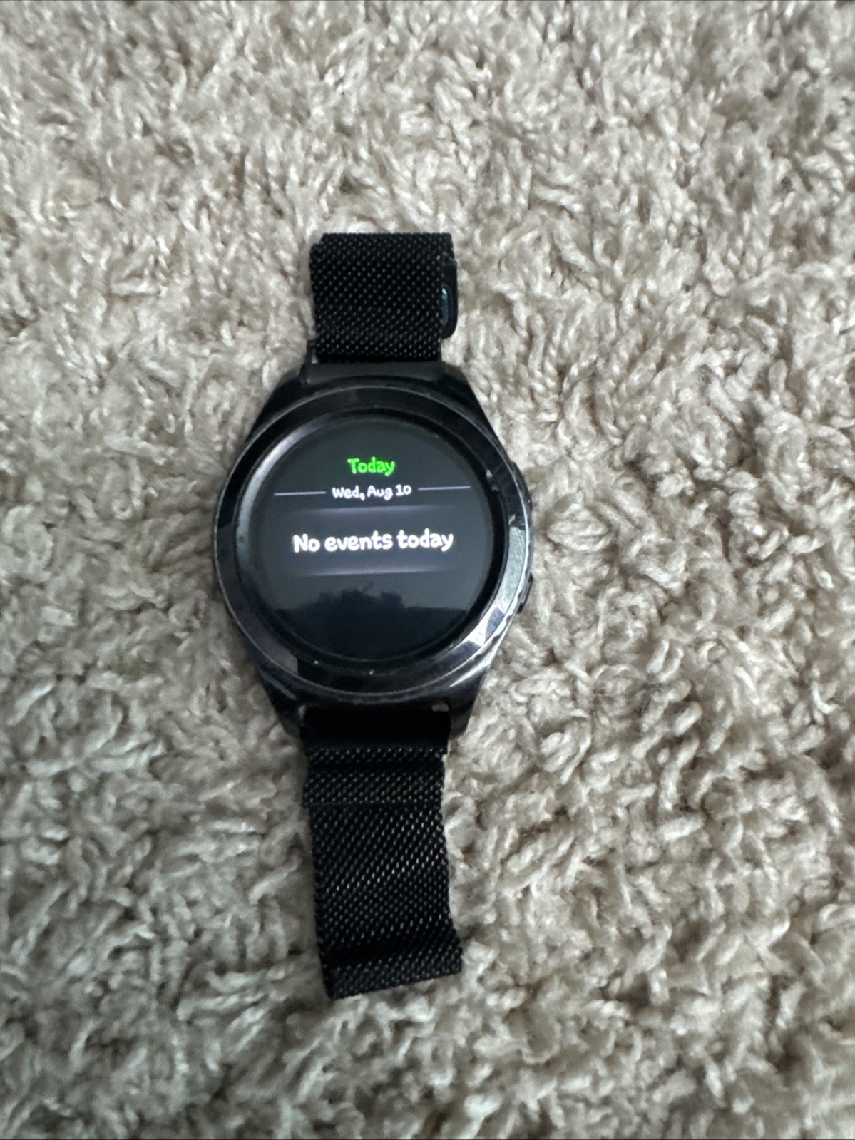 Samsung Galaxy Gear S2 42mm Stainless Steel Case Dark Gray Metallic Band