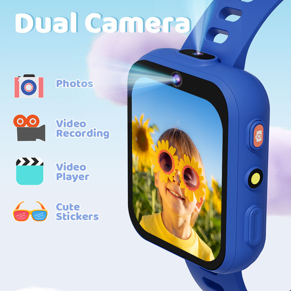 Smart Watch for Kids 1.8″ Fitness Tracker Watch Pedometer Puzzle Games for Kids