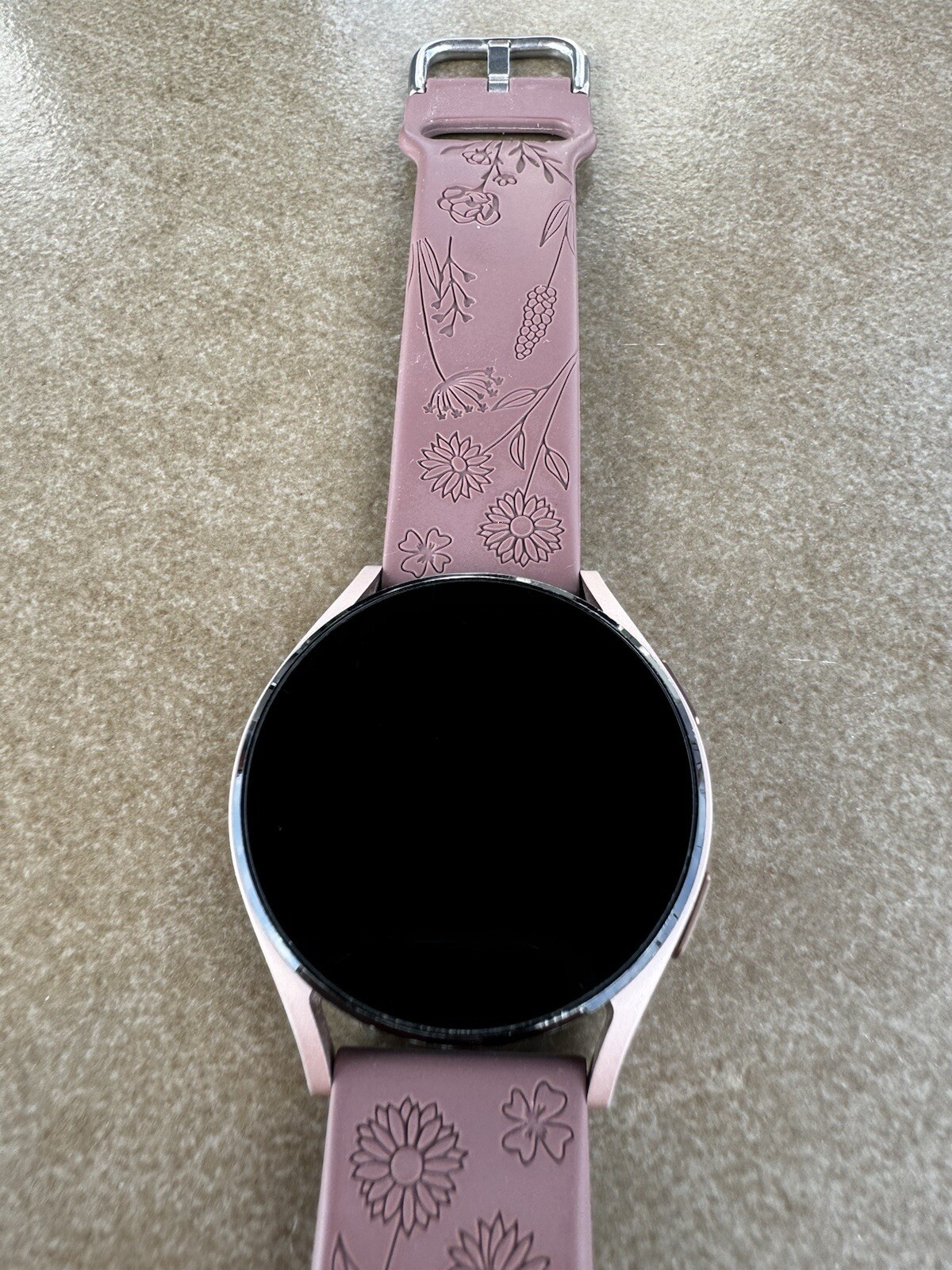 Samsung Galaxy Watch4 SM-R860 40mm Aluminum Case with Sport Band – Pink Gold…