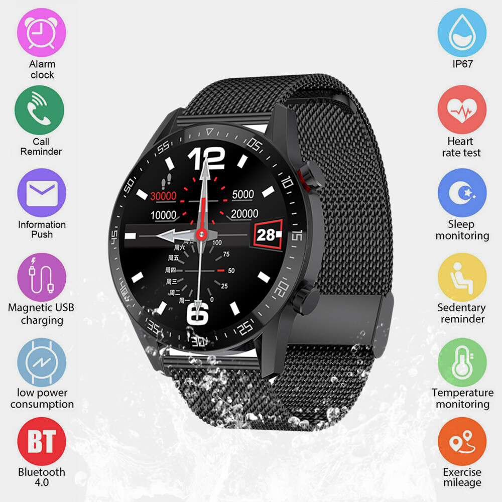 Bluetooth Smart Watch Sport Heart RateTracker Waterproof For iPhone Memory: 32MB